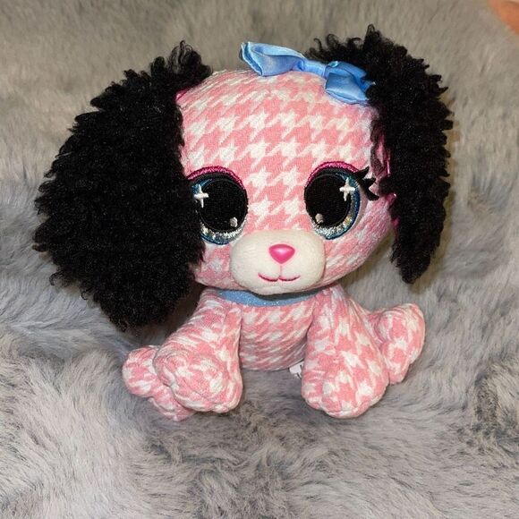 GUND P Lushes Designer Fashion Pets Cala Basset hound Dog 6” plush pink pet dog - Picture 1 of 6